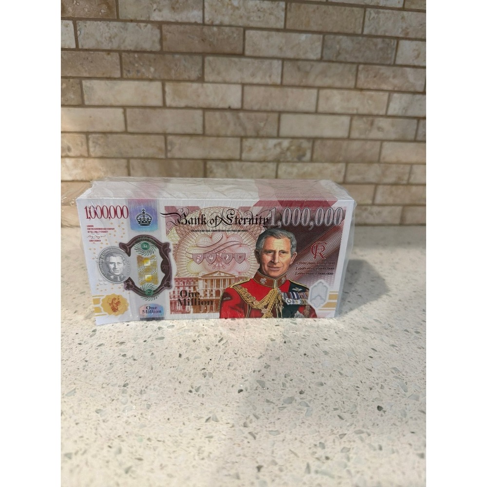 Apx 500 Count King Charles III One Million Pound Novelty Bank Notes Fantasy